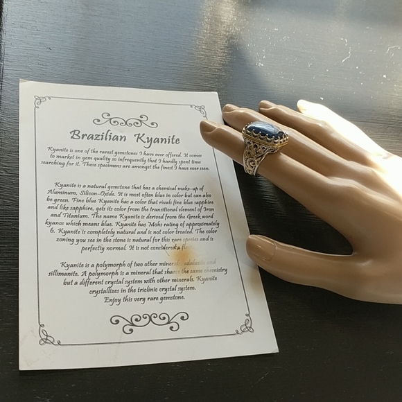 GEMS EN VOGUE Brazilian Kyanite Sapphire Ring 5 - Picture 6 of 8
